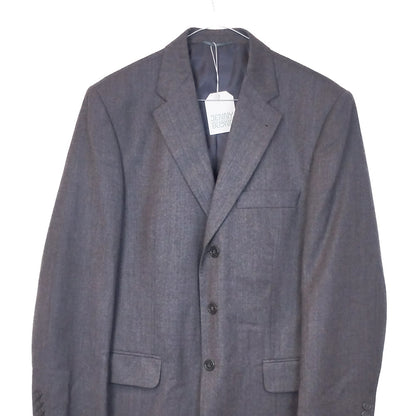 VIN-OUTW-32451 Vintage σακάκι μάλλινο γκρι S-M (46)