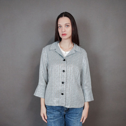 VIN-OUTW-33335 Vintage σακάκι βισκόζη M