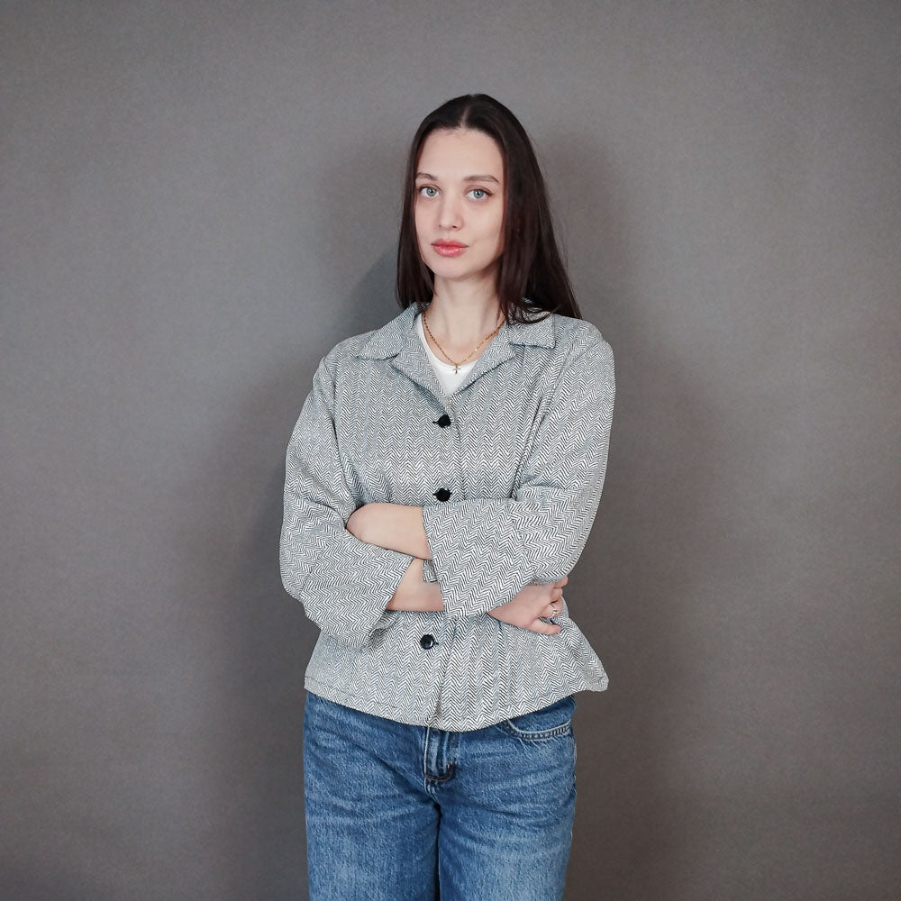 VIN-OUTW-33335 Vintage σακάκι βισκόζη M