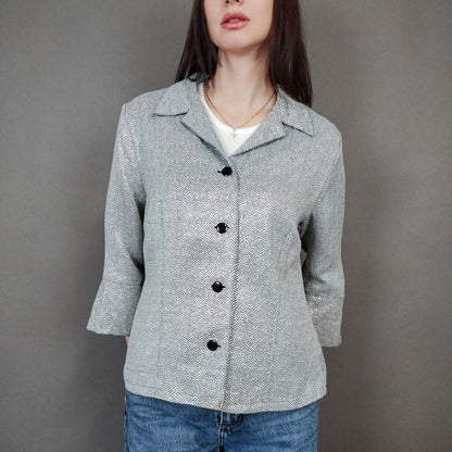 VIN-OUTW-33335 Vintage σακάκι βισκόζη M