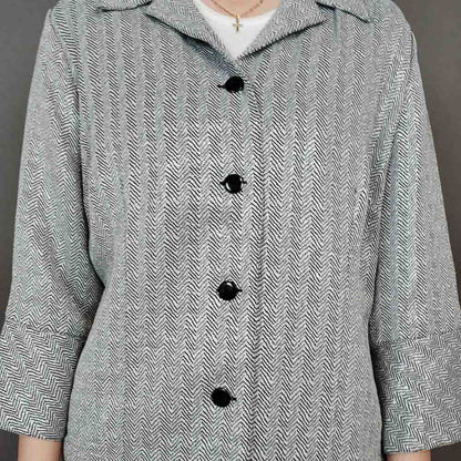 VIN-OUTW-33335 Vintage σακάκι βισκόζη M