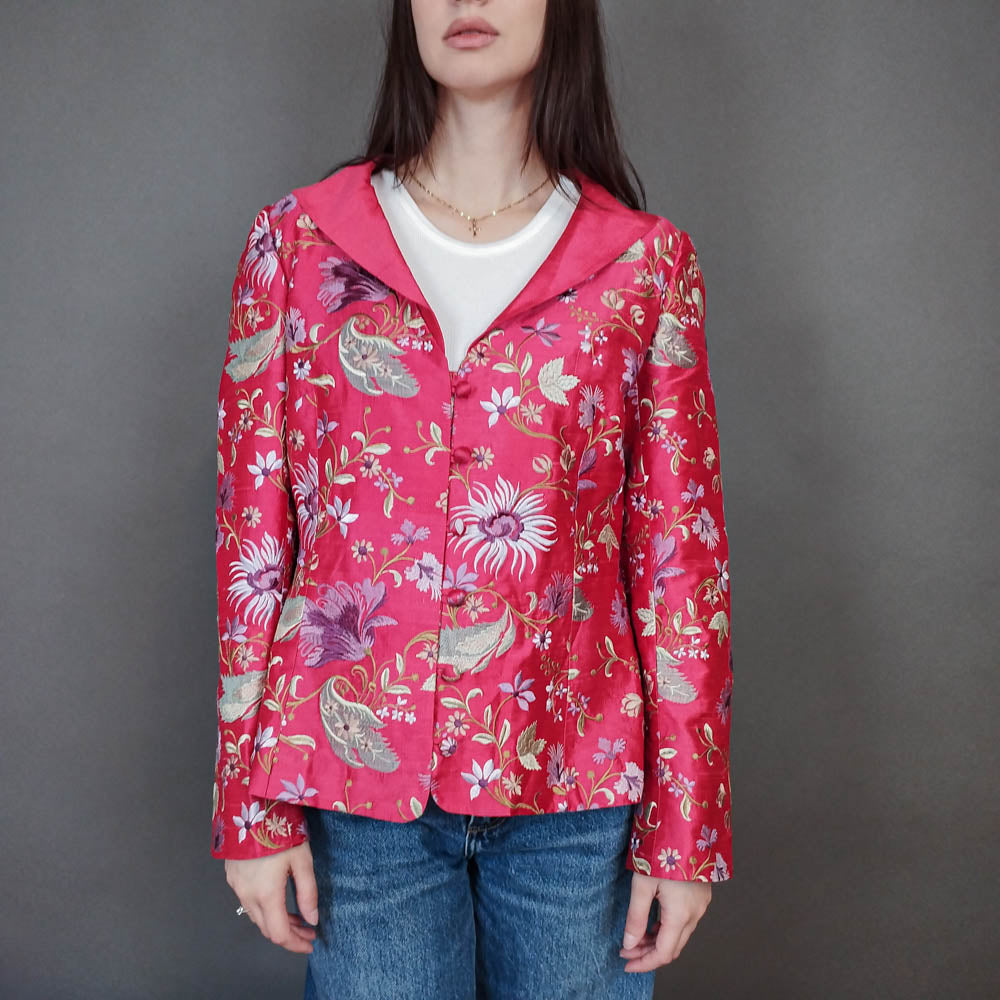 VIN-OUTW-33325 Vintage σακάκι κεντημένο M