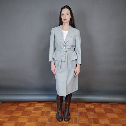 VIN-SKI-33316 Vintage pied de poule φούστα M