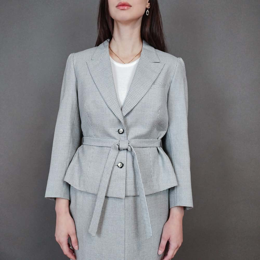 VIN-OUTW-33317 Vintage σακάκι pied de poule M