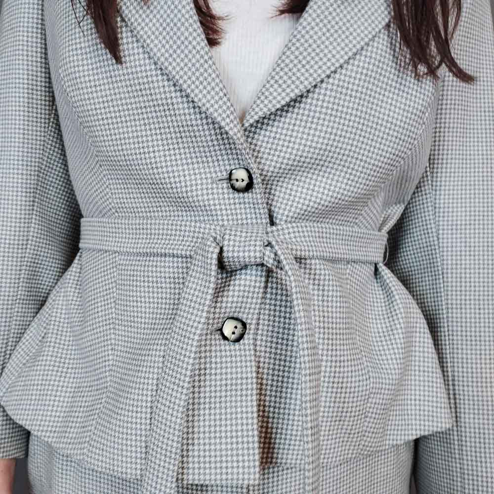 VIN-OUTW-33317 Vintage σακάκι pied de poule M