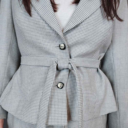 VIN-OUTW-33317 Vintage σακάκι pied de poule M