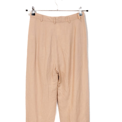 VIN-TR-35156 Vintage ψηλόμεσο λινό γυναικείο παντελόνι S