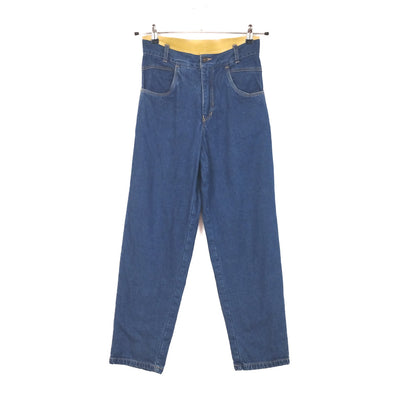 VIN-TR-35135 Vintage denim ψηλόμεσο γυναικείο παντελόνι S-M