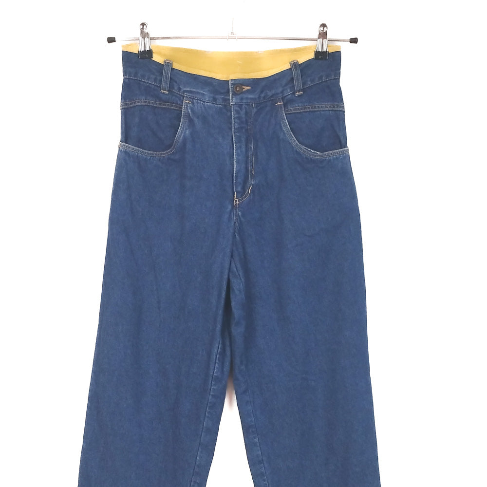 VIN-TR-35135 Vintage denim ψηλόμεσο γυναικείο παντελόνι S-M