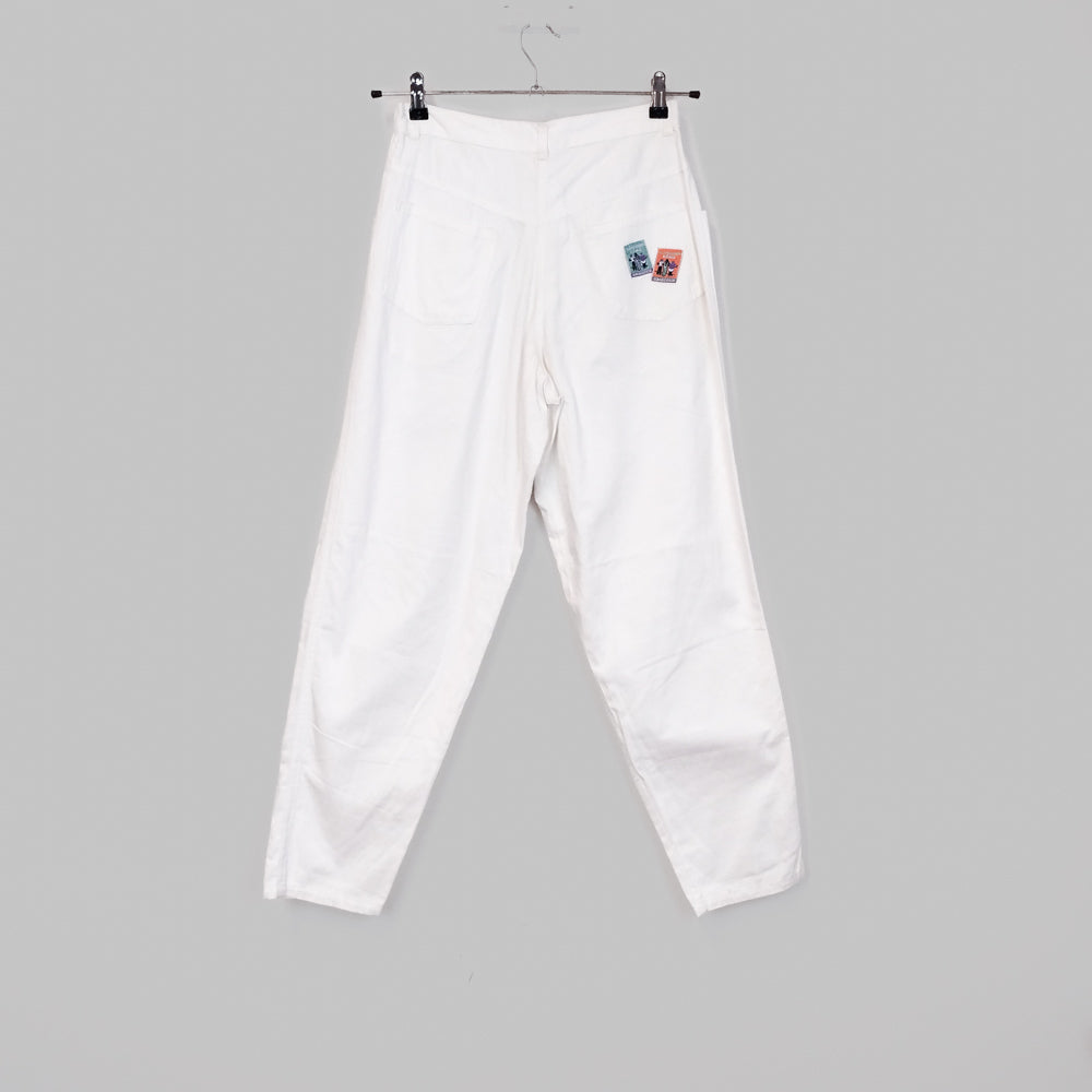 VIN-TR-35150 Vintage denim ψηλόμεσο γυναικείο παντελόνι S-M