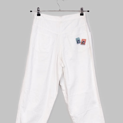 VIN-TR-35150 Vintage denim ψηλόμεσο γυναικείο παντελόνι S-M