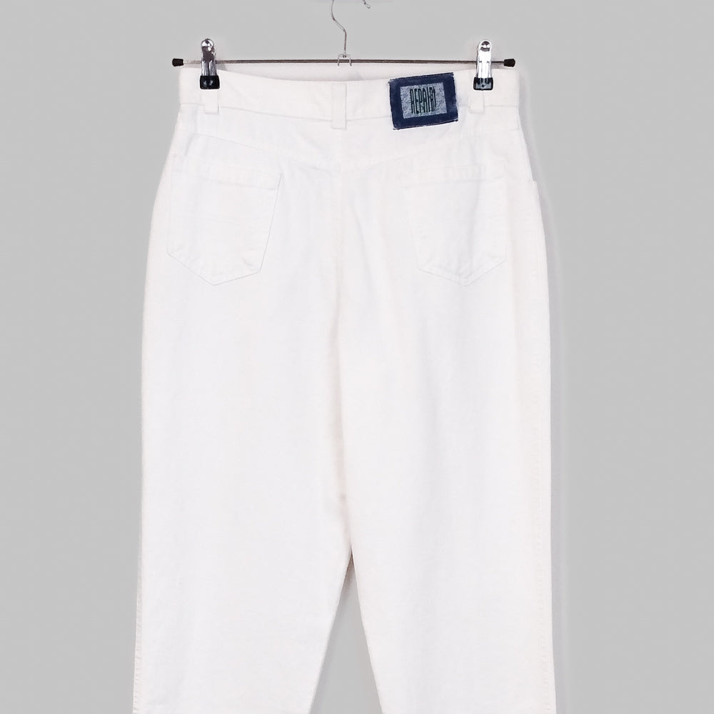 VIN-TR-35149 Vintage denim ψηλόμεσο γυναικείο παντελόνι S