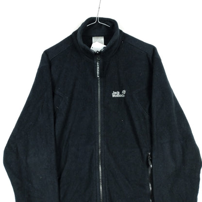 VIN-SW-28708 Preloved fleece ζακέτα μαύρη Jack Wolfskin M