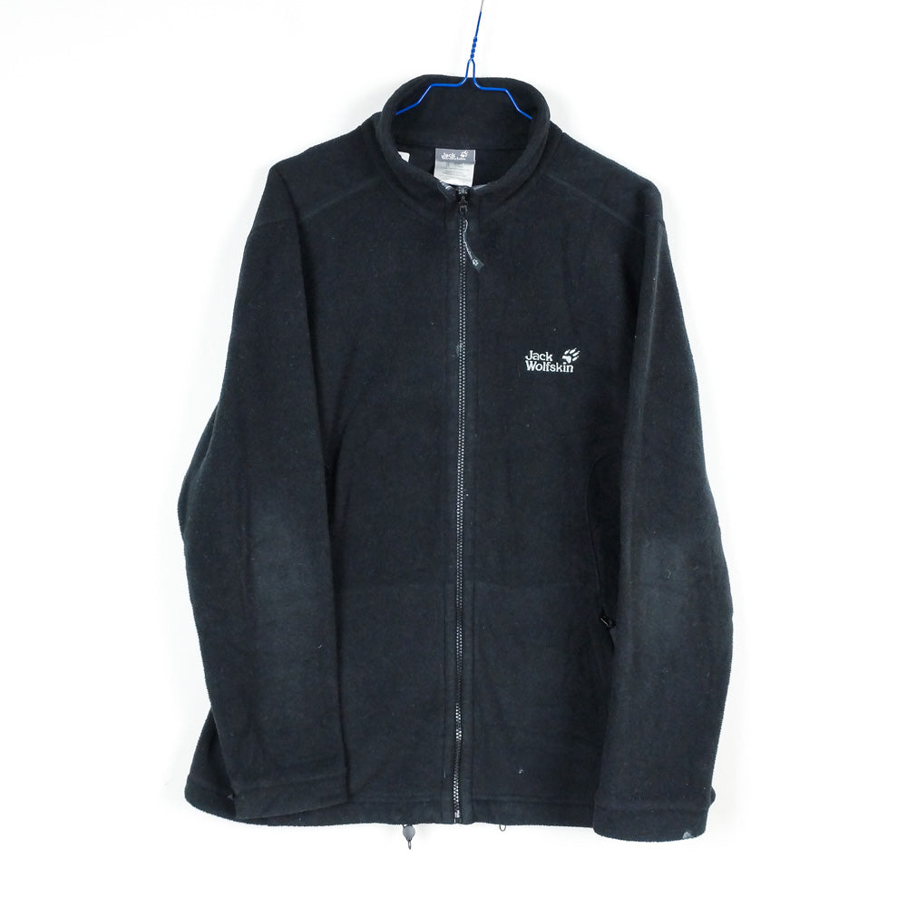 VIN-SW-28655 Preloved fleece ζακέτα μαύρη Jack Wolfskin XL