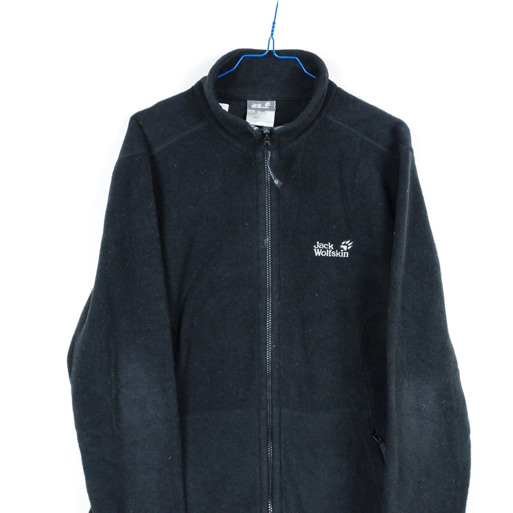 VIN-SW-28655 Preloved fleece γυναικεία ζακέτα μαύρη Jack Wolfskin XL