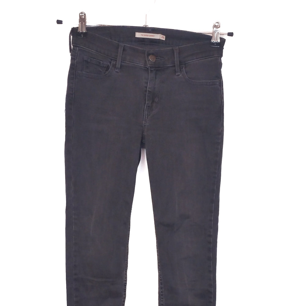 VIN-TR-32040 Vintage denim παντελόνι Levi's 710 W26 L30 (XS)
