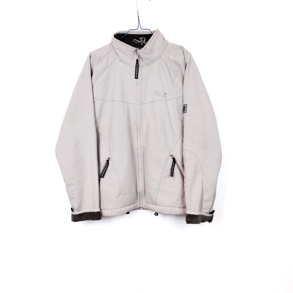 VIN-OUTW-33079 Preloved μπουφάν μπεζ γυναικείο Jack Wolfskin 2XL