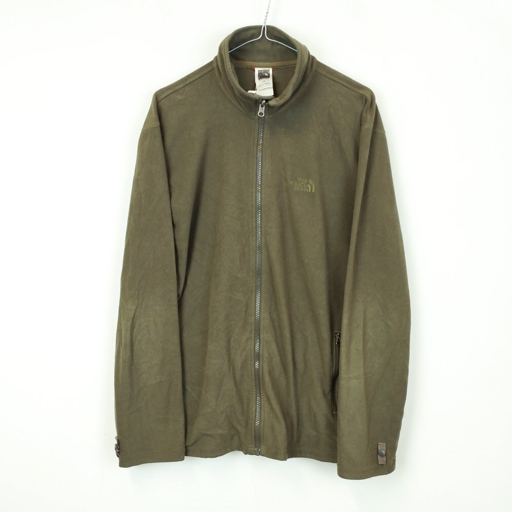 VIN-SW-28151 Vintage φλις ζακέτα χακί The North Face L