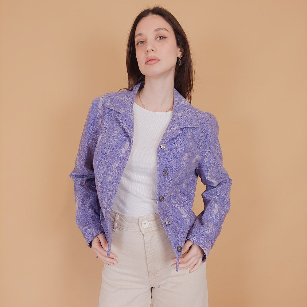 VIN-OUTW-34268 Vintage σακάκι 90s animal print S-M