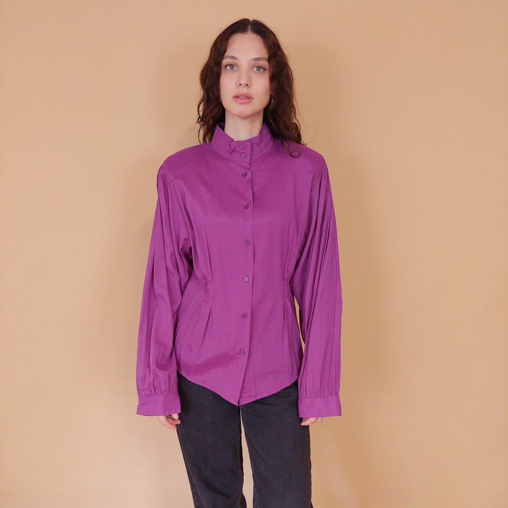 VIN-BLO-32161 Vintage πουκάμισο magenta M