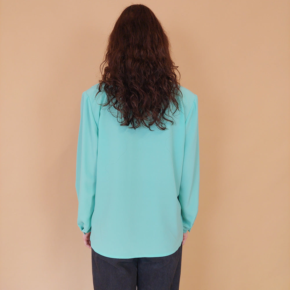 VIN-BLO-32162 Vintage πουκάμισο μιντ L-XL