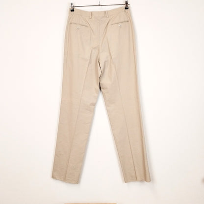 VIN-TR-23321 Vintage παντελόνι unisex μπεζ M-L