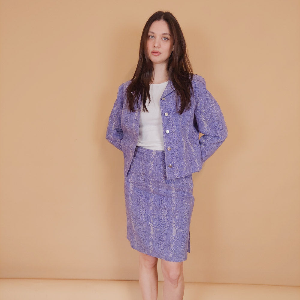 VIN-OUTW-34268 Vintage σακάκι 90s animal print S-M