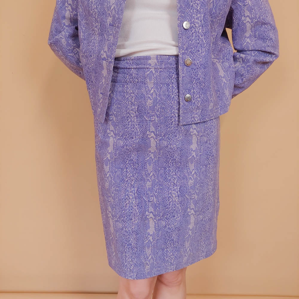 VIN-SKI-34267 Vintage φούστα 90s style animal print M-L