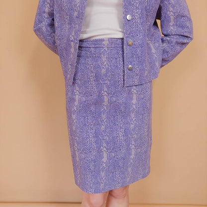 VIN-SKI-34267 Vintage φούστα 90s style animal print M-L