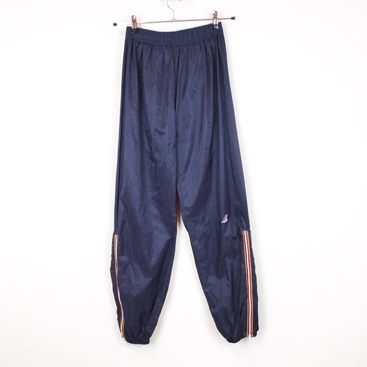VIN-TR-27372 Vintage αθλητικό αδιάβροχο παντελόνι μπλε Kway S