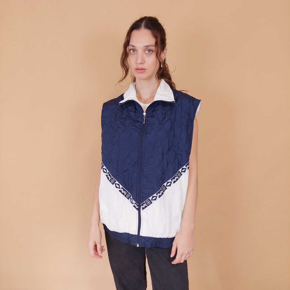 VIN-SW-32077 Vintage αθλητικό γιλέκο 90's style XL