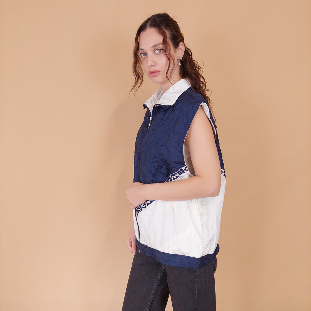 VIN-SW-32077 Vintage αθλητικό γιλέκο 90's style XL