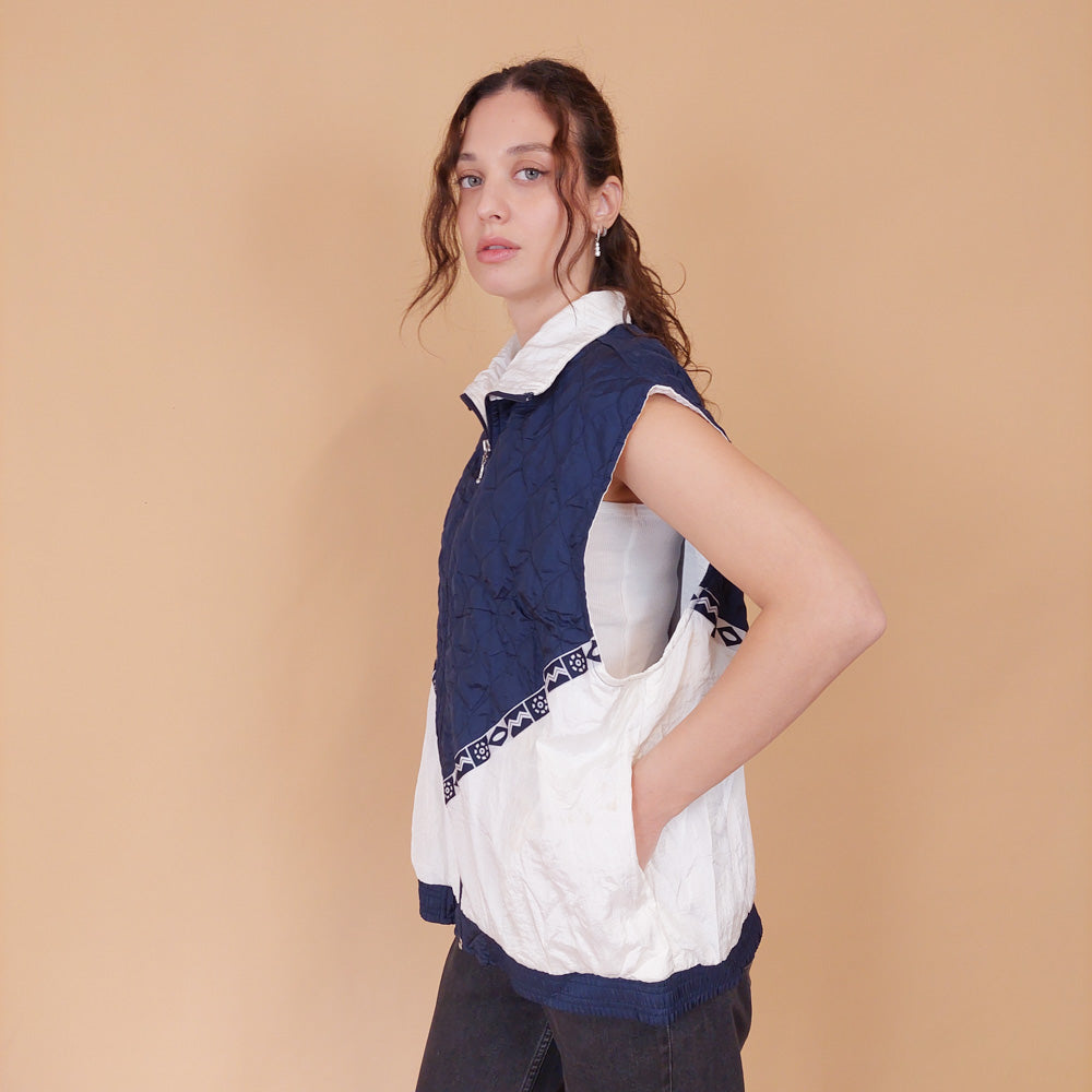 VIN-SW-32077 Vintage αθλητικό γιλέκο 90's style XL