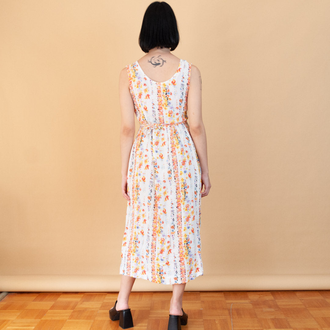 VIN-DR-24117 Vintage φόρεμα φλοράλ S-M