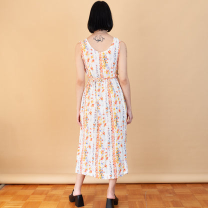 VIN-DR-24117 Vintage φόρεμα φλοράλ S-M