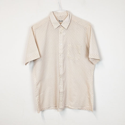VIN-SHI-27330 Vintage πουκάμισο εκρού L
