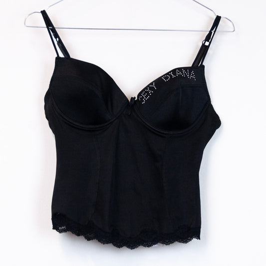 VIN-BLO-23132 Vintage lingerie κορσές μαύρο S