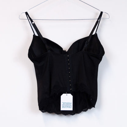VIN-BLO-23132 Vintage lingerie κορσές μαύρο S