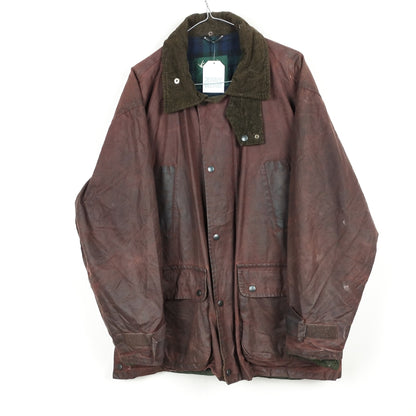 VIN-OUTW-29089 Vintage waxed jacket καφέ M