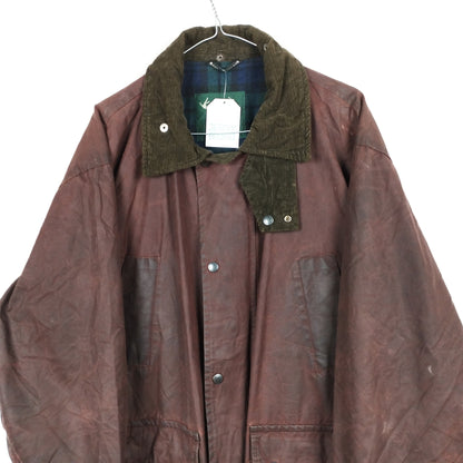 VIN-OUTW-29089 Vintage waxed jacket καφέ M