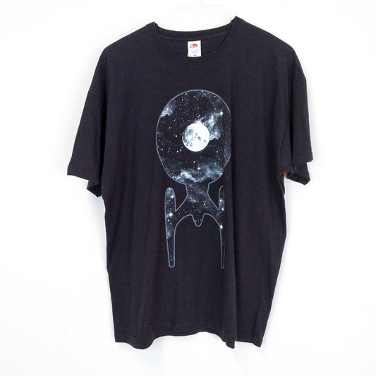 VIN-TEE-27719 Vintage t-shirt μαύρο με space print 2XL