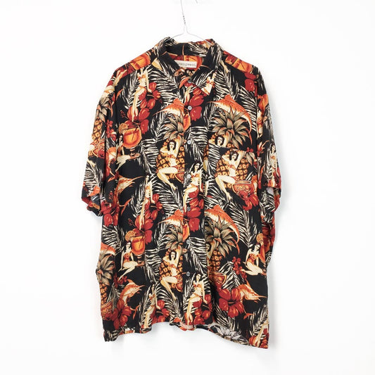 VIN-SHI-26761 Vintage πουκάμισο Hawaiian L