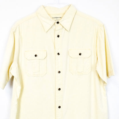 VIN-SHI-27604 Vintage πουκάμισο κίτρινο L