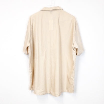 VIN-SHI-27607 Vintage πουκάμισο μπεζ 2ΧL