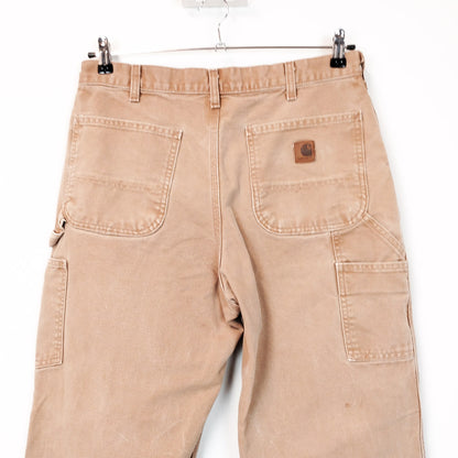 VIN-TR-26769 Vintage παντελόνι μπεζ denim Carhartt M-L
