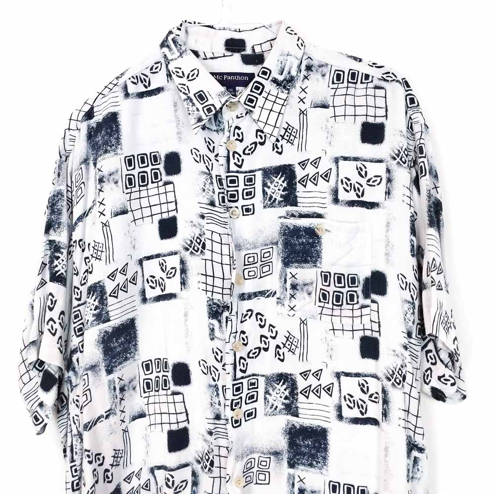 VIN-SHI-27597 Vintage πουκάμισο crazy pattern 2XL