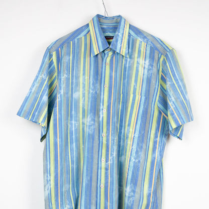 VIN-SHI-26688 Vintage πουκάμισο ριγέ unisex M-L