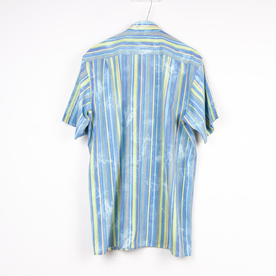 VIN-SHI-26688 Vintage πουκάμισο ριγέ unisex M-L
