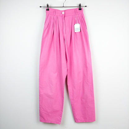 VIN-TR-27663 Vintage παντελόνι ψηλόμεσο ροζ S
