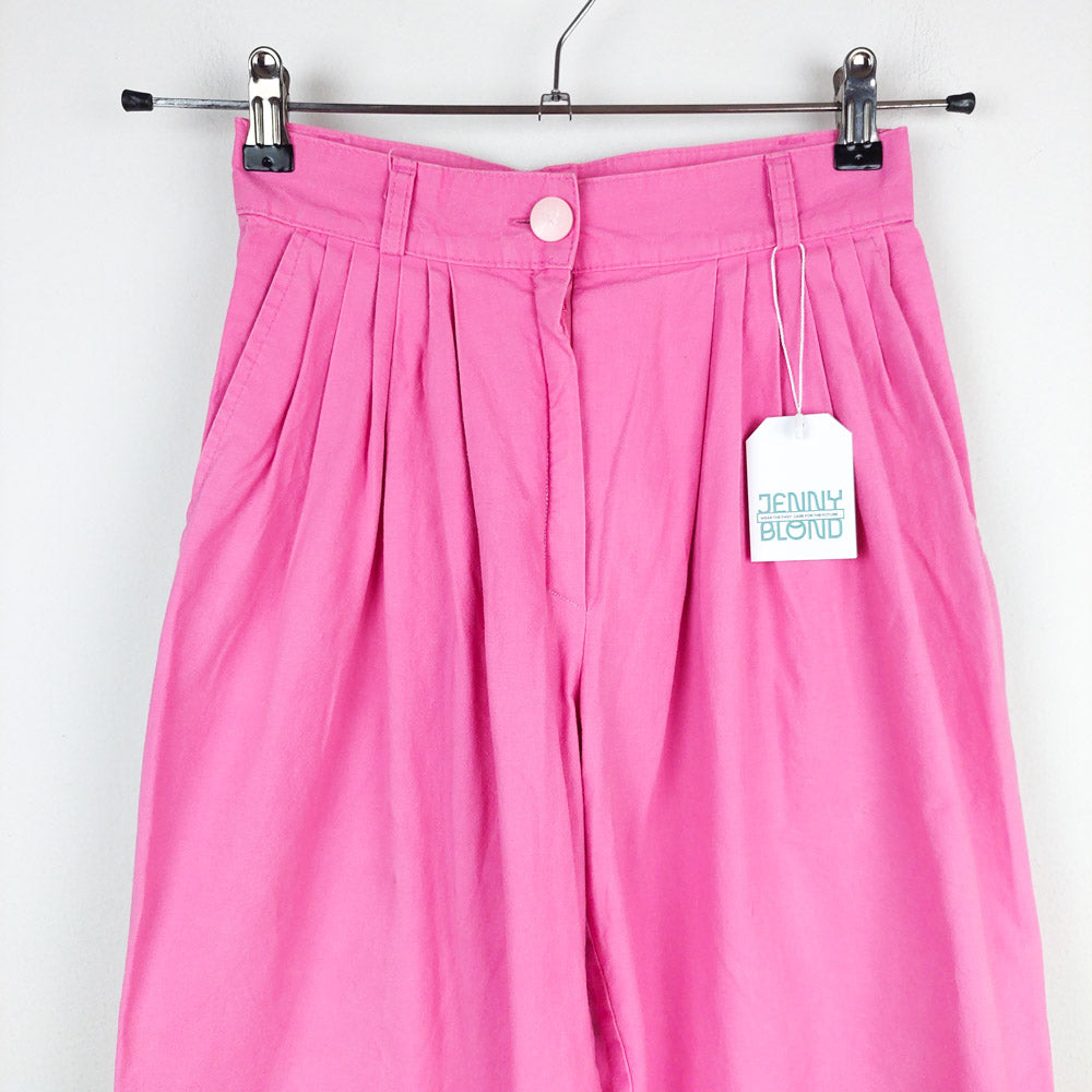 VIN-TR-27663 Vintage παντελόνι ψηλόμεσο ροζ S